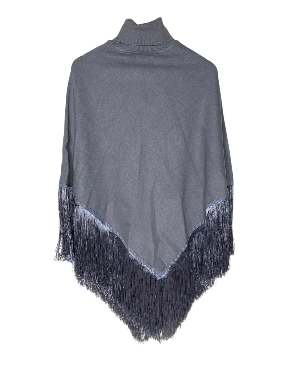 Free People x Understated Leather River walk Purple Fringe Poncho M/L - Picture 4 of 10